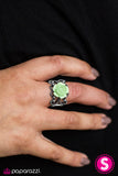 Paparazzi "Fleur De Fashion - Green" ring Paparazzi Jewelry