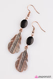Paparazzi "FLIGHT Of Day - Copper" earring Paparazzi Jewelry