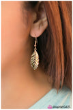 Paparazzi "Flight Plan - Gold" earring Paparazzi Jewelry