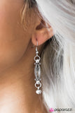 Paparazzi "Flirting With Fringe" Silver Necklace & Earring Set Paparazzi Jewelry