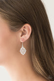 Paparazzi "Flirty Florals" Silver Earrings Paparazzi Jewelry