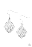 Paparazzi "Flirty Florals" Silver Earrings Paparazzi Jewelry