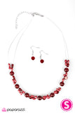 Paparazzi "Floating On Air - Red" necklace Paparazzi Jewelry