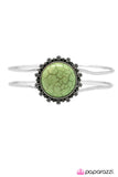 Paparazzi "FLORAL Compass - Green" bracelet Paparazzi Jewelry