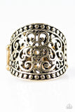 Paparazzi "Floral Finale" Brass Ring Paparazzi Jewelry