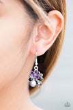 Paparazzi "Floral Oasis - Purple" earring Paparazzi Jewelry