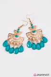 Paparazzi "Florida Flirt - Blue" earring Paparazzi Jewelry