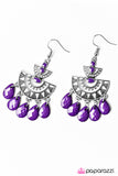 Paparazzi "Florida Flirt - Purple" earring Paparazzi Jewelry