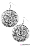 Paparazzi "Flower Bomb" Silver Earrings Paparazzi Jewelry