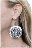 Paparazzi "Flower Bomb" Silver Earrings Paparazzi Jewelry