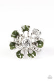 Paparazzi "Flowering Flower Patch" Green Ring Paparazzi Jewelry