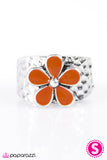 Paparazzi "Flower Patrol" Orange Ring Paparazzi Jewelry