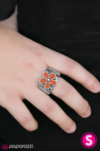 Paparazzi "Flower Patrol" Orange Ring Paparazzi Jewelry