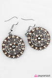 Paparazzi "Flowers and Ferris Wheels" Brown Earrings Paparazzi Jewelry