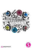 Paparazzi "Flowers In the Attic - Blue" ring Paparazzi Jewelry