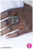 Paparazzi "Flowers In the Attic - Blue" ring Paparazzi Jewelry