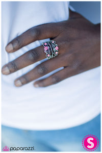 Paparazzi "Flowers In the Attic - Pink" ring Paparazzi Jewelry