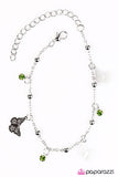 Paparazzi "Flutter Fashion" Green Bracelet Paparazzi Jewelry