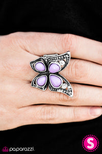 Paparazzi "Fly As A Butterfly" Purple Ring Paparazzi Jewelry
