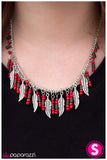 Paparazzi "Fly Girl - Red" necklace Paparazzi Jewelry