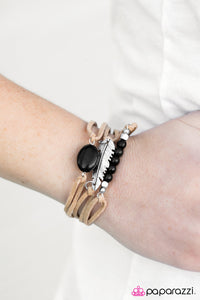 Paparazzi "Fly High - Black" bracelet Paparazzi Jewelry