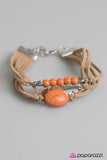 Paparazzi "Fly High - Orange" bracelet Paparazzi Jewelry