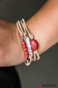 Paparazzi "Fly High - Red" bracelet Paparazzi Jewelry