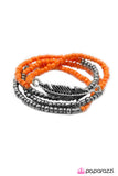 Paparazzi "Flying First Class" Orange Bracelet Paparazzi Jewelry