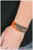 Paparazzi "Flying First Class" Orange Bracelet Paparazzi Jewelry