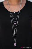 Paparazzi "Flying Lessons - Purple" Necklace & Earring Set Paparazzi Jewelry