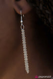 Paparazzi "Flying V" White Necklace & Earring Set Paparazzi Jewelry