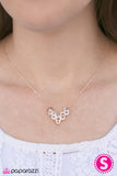 Paparazzi "Flying V" Rose Gold Necklace & Earring Set Paparazzi Jewelry