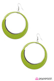 Paparazzi "Fly Me To The Moon - Green" earring Paparazzi Jewelry