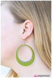 Paparazzi "Fly Me To The Moon - Green" earring Paparazzi Jewelry