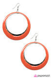 Paparazzi "Fly Me To The Moon - Orange" earring Paparazzi Jewelry