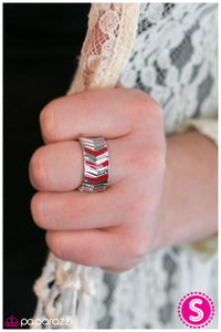 Paparazzi "Follow Me! - Red " ring Paparazzi Jewelry