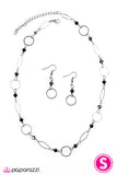 Paparazzi "Follow The Glitter" Blue Necklace & Earring Set Paparazzi Jewelry