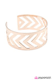 Paparazzi "Follow The Leader - Rose Gold" bracelet Paparazzi Jewelry