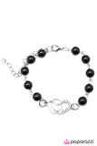 Paparazzi "Follow Your Heart" Black Bracelet Paparazzi Jewelry