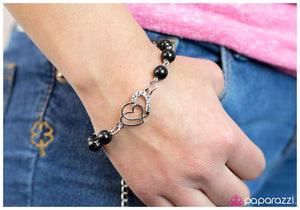 Paparazzi "Follow Your Heart" Black Bracelet Paparazzi Jewelry