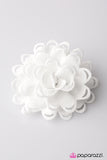 Paparazzi "Foolish Behavior - White" hair clip Paparazzi Jewelry