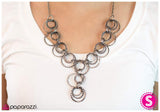 Paparazzi "Foolish Games" Black Necklace & Earring Set Paparazzi Jewelry