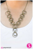 Paparazzi "Foolish Games" Brass Necklace & Earring Set Paparazzi Jewelry