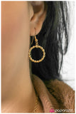 Paparazzi "Foolish Games" Gold Necklace & Earring Set Paparazzi Jewelry