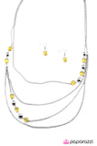 Paparazzi "Fools Rush In - Yellow" necklace Paparazzi Jewelry