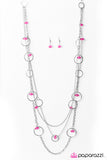 Paparazzi "Footloose and Fancy Free" Pink Necklace & Earring Set Paparazzi Jewelry