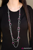 Paparazzi "Footloose and Fancy Free" Pink Necklace & Earring Set Paparazzi Jewelry