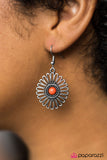 Paparazzi "Forever and A Daisy" Orange Earrings Paparazzi Jewelry