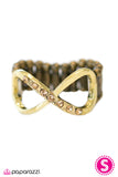 Paparazzi "Forever and Ever - Brass" ring Paparazzi Jewelry