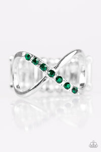 Paparazzi "Forever and Ever" Green Ring Paparazzi Jewelry